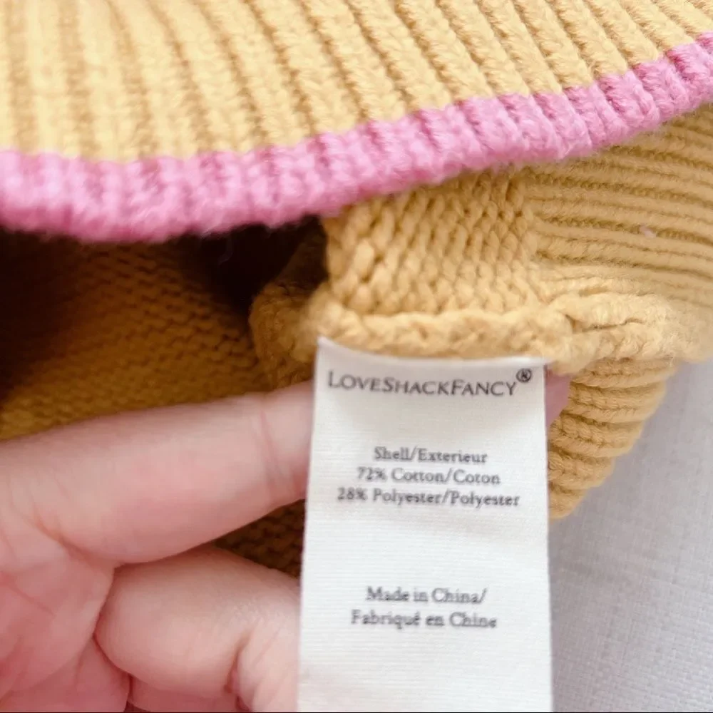 LOVESHACKFANCY Emani Crewneck Sweater - Picture 11 of 14